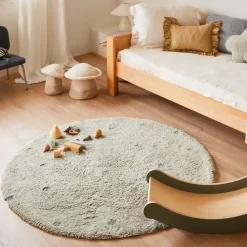 Round Dot Washable Rug