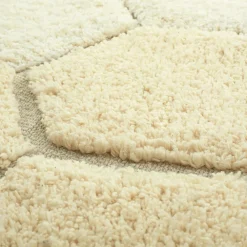 Round Honeycomb Washable Rug