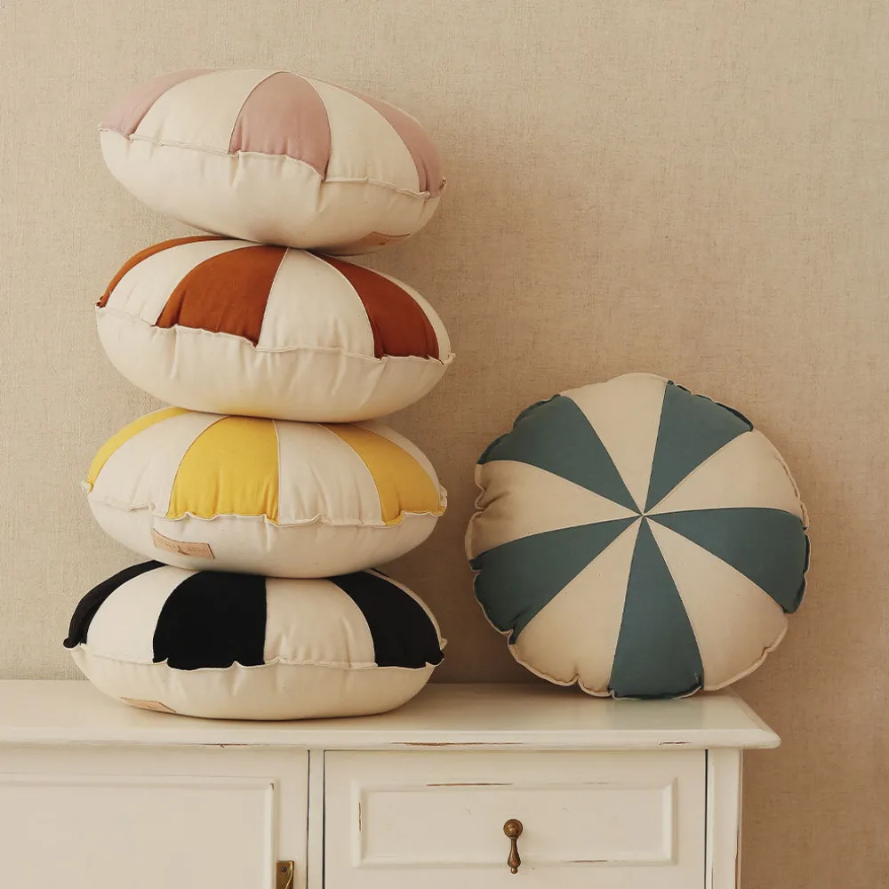 Round Patchwork Pillow