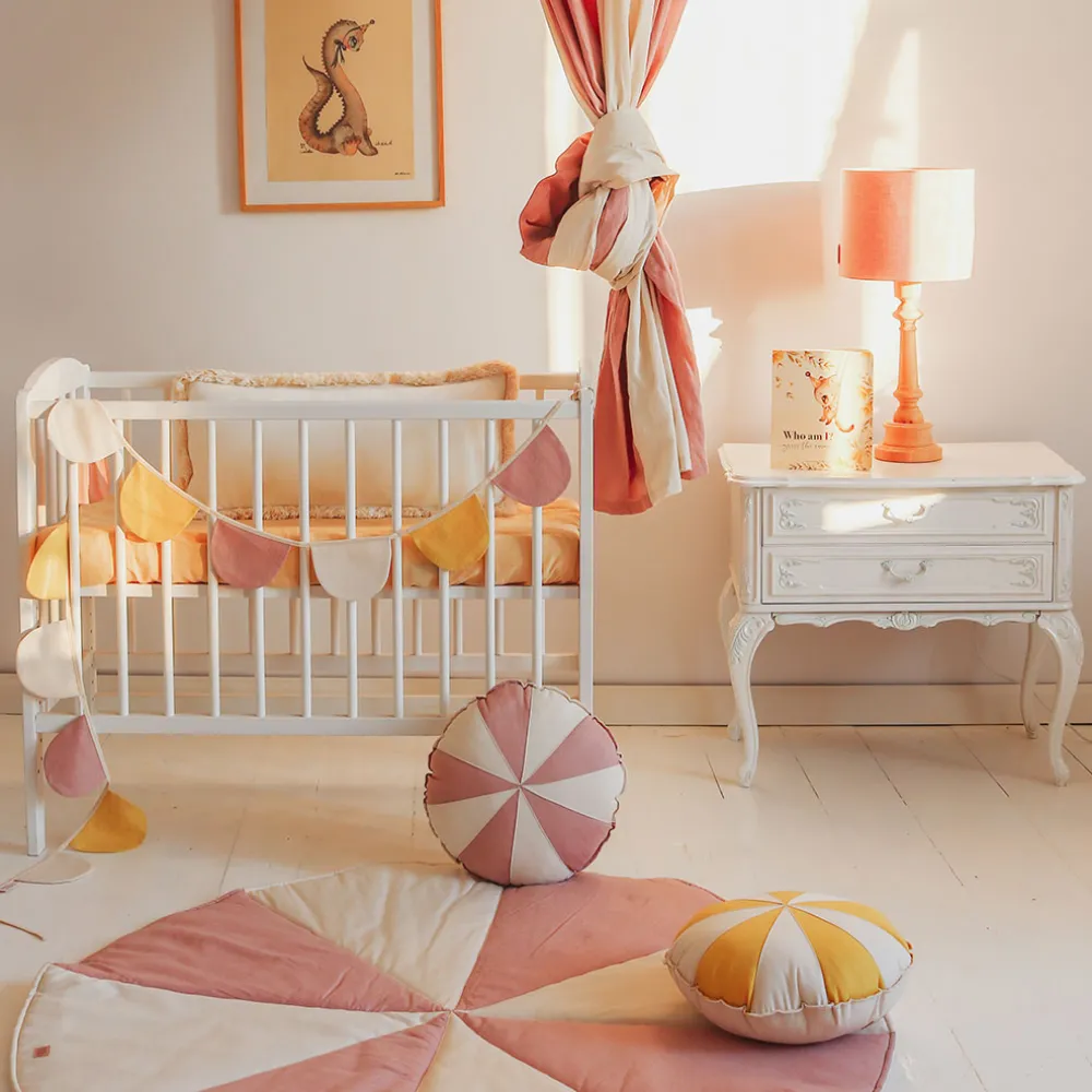 Round Patchwork Pillow