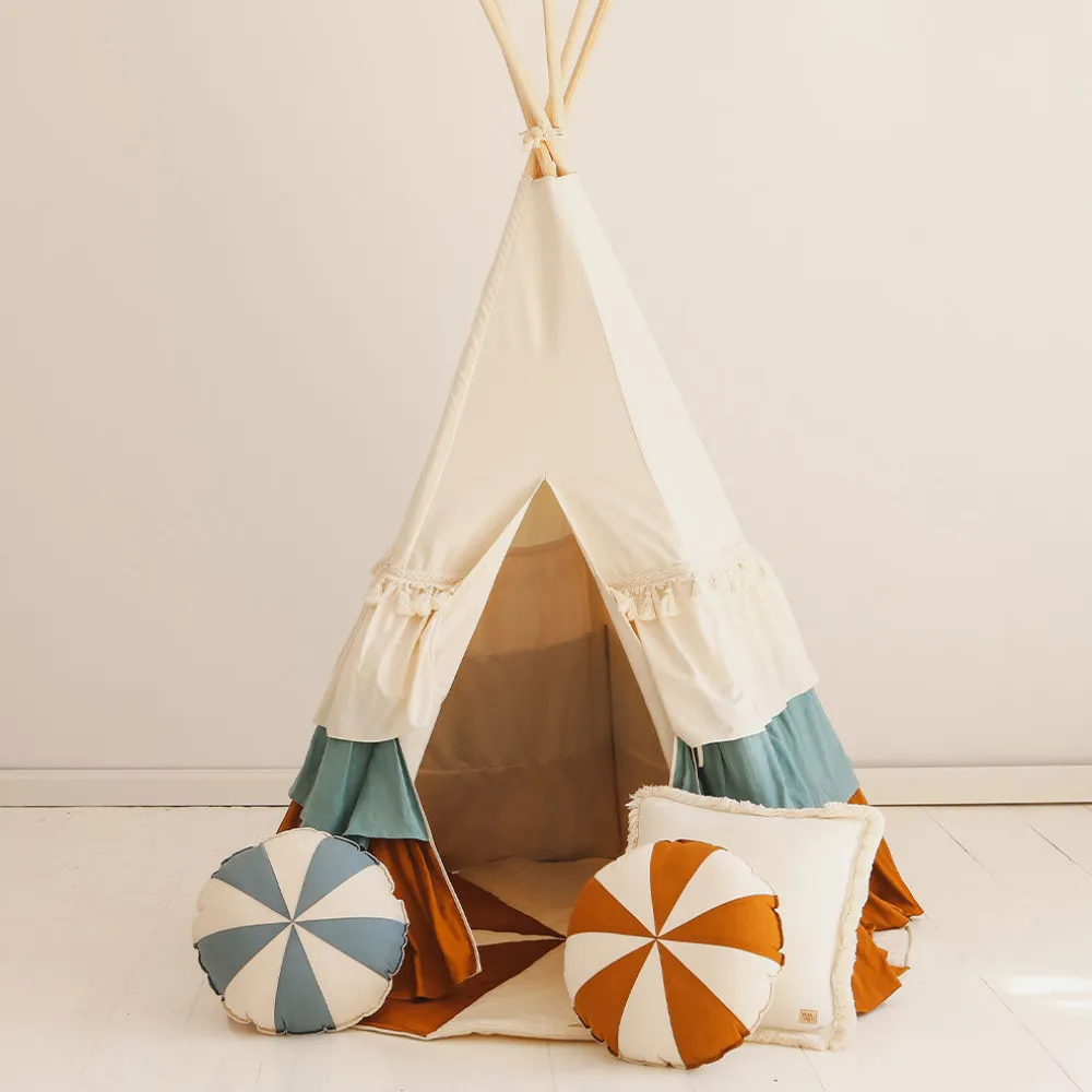 Round Patchwork Pillow