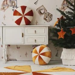 Round Patchwork Pillow