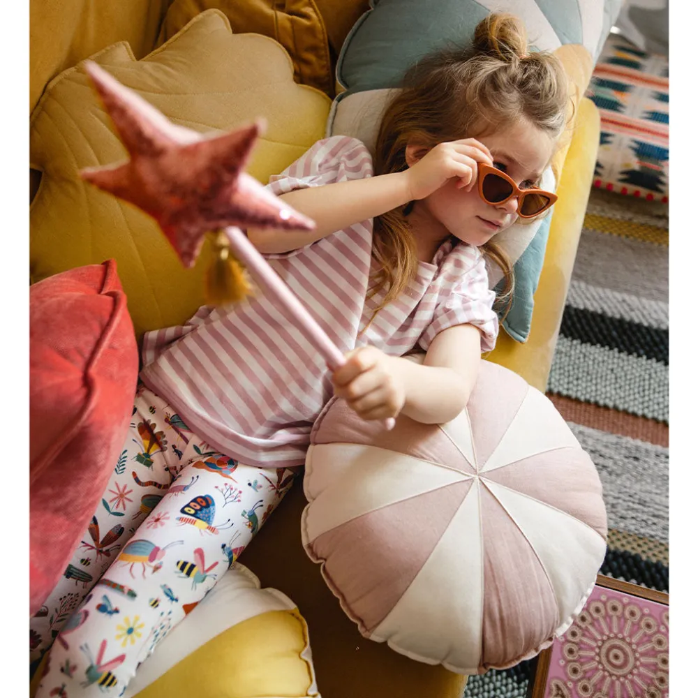 Round Patchwork Pillow