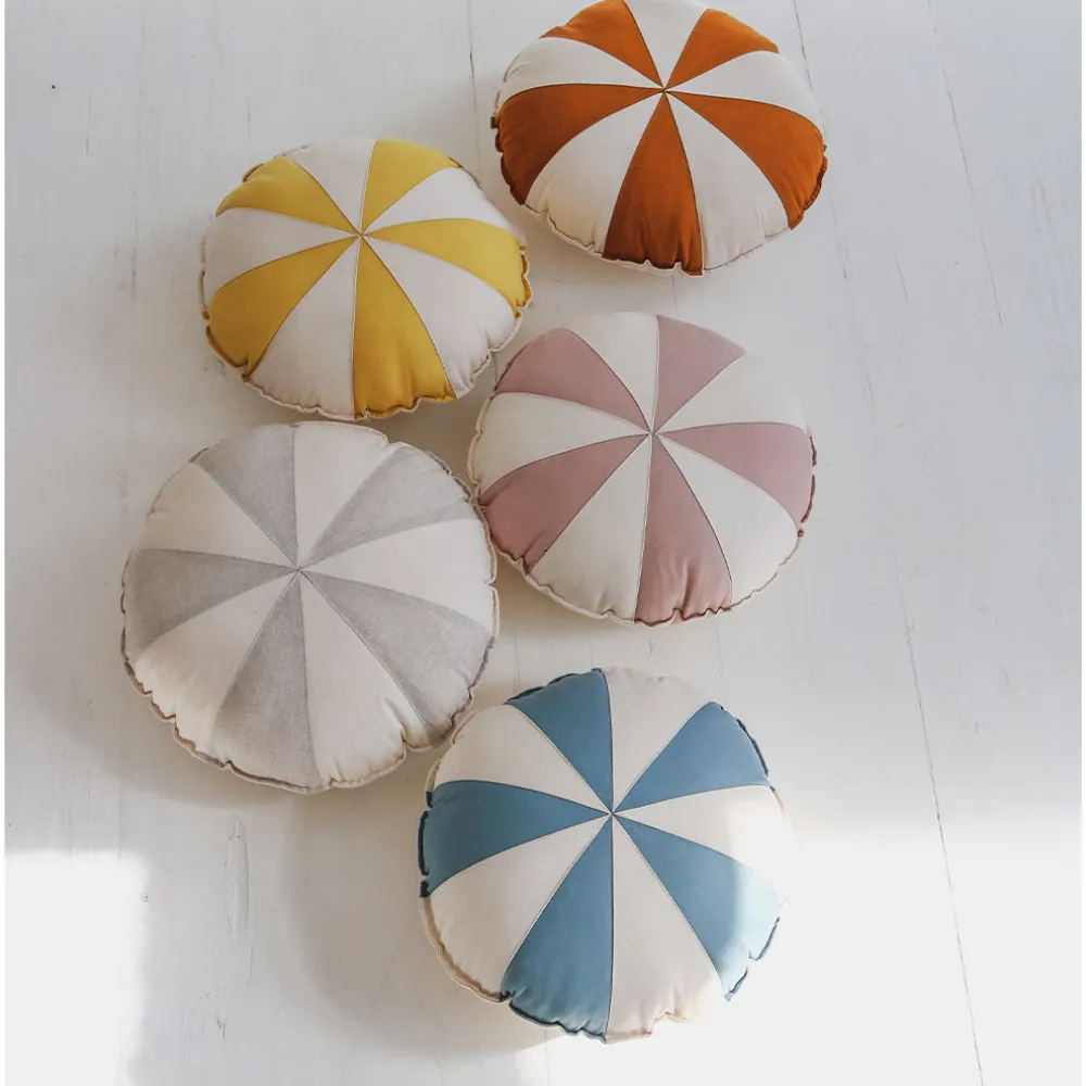 Round Patchwork Pillow