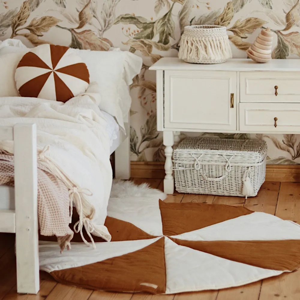 Round Patchwork Pillow