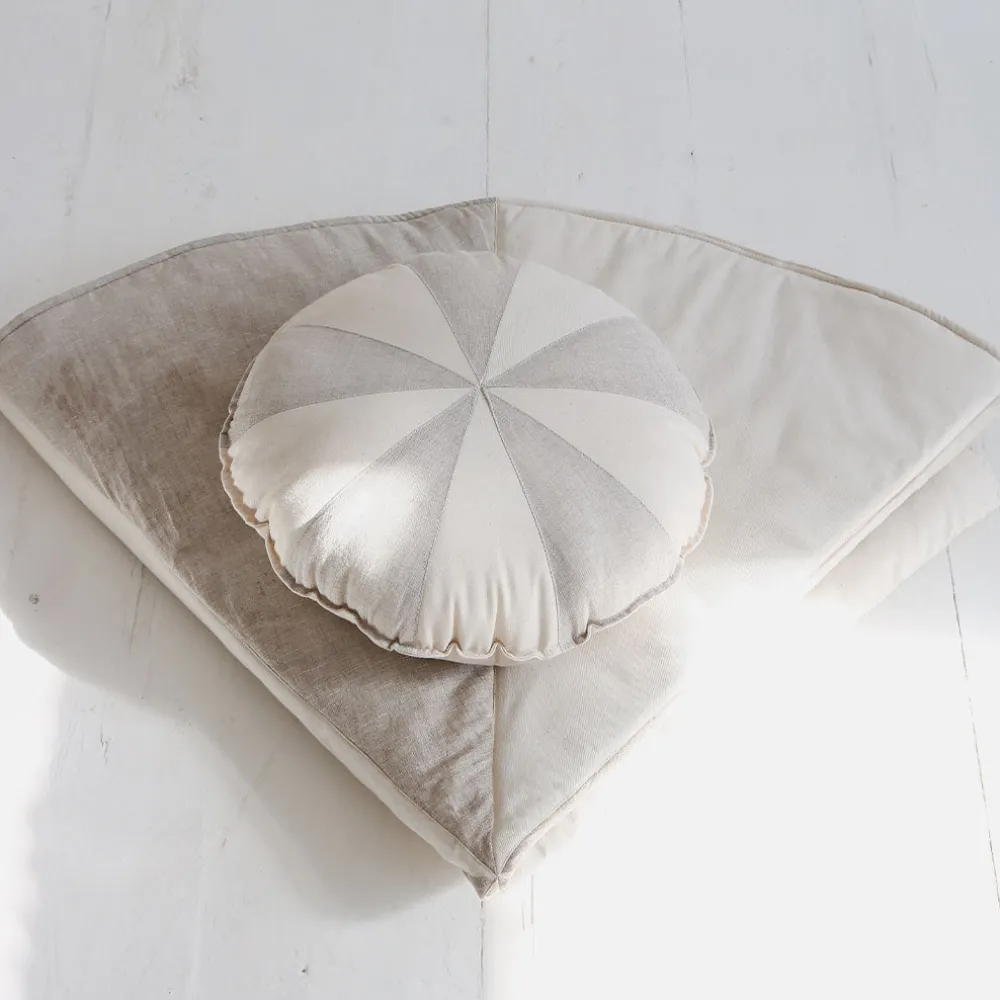 Round Patchwork Pillow