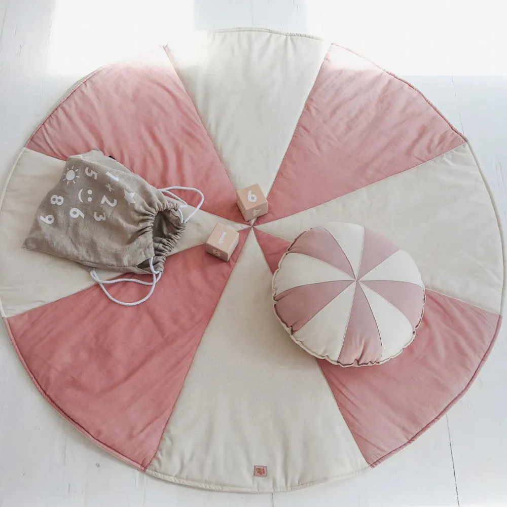 Round Patchwork Pillow