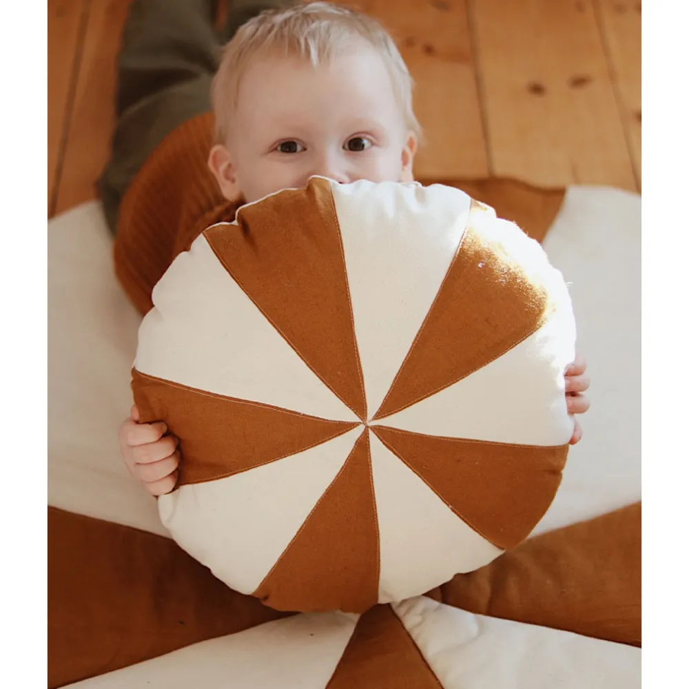 Round Patchwork Pillow