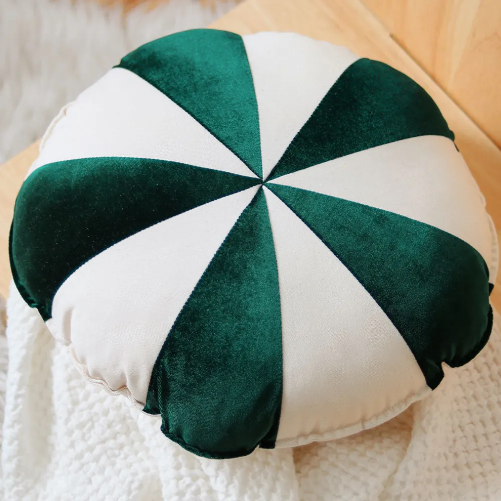 Round Patchwork Pillow