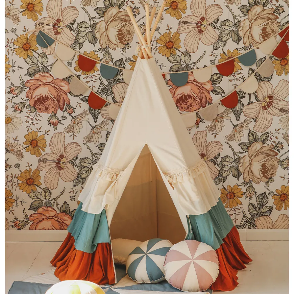 Round Patchwork Pillow