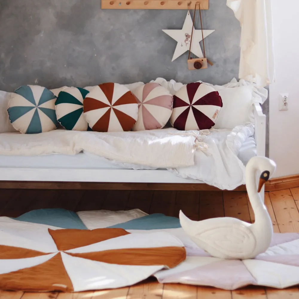 Round Patchwork Pillow