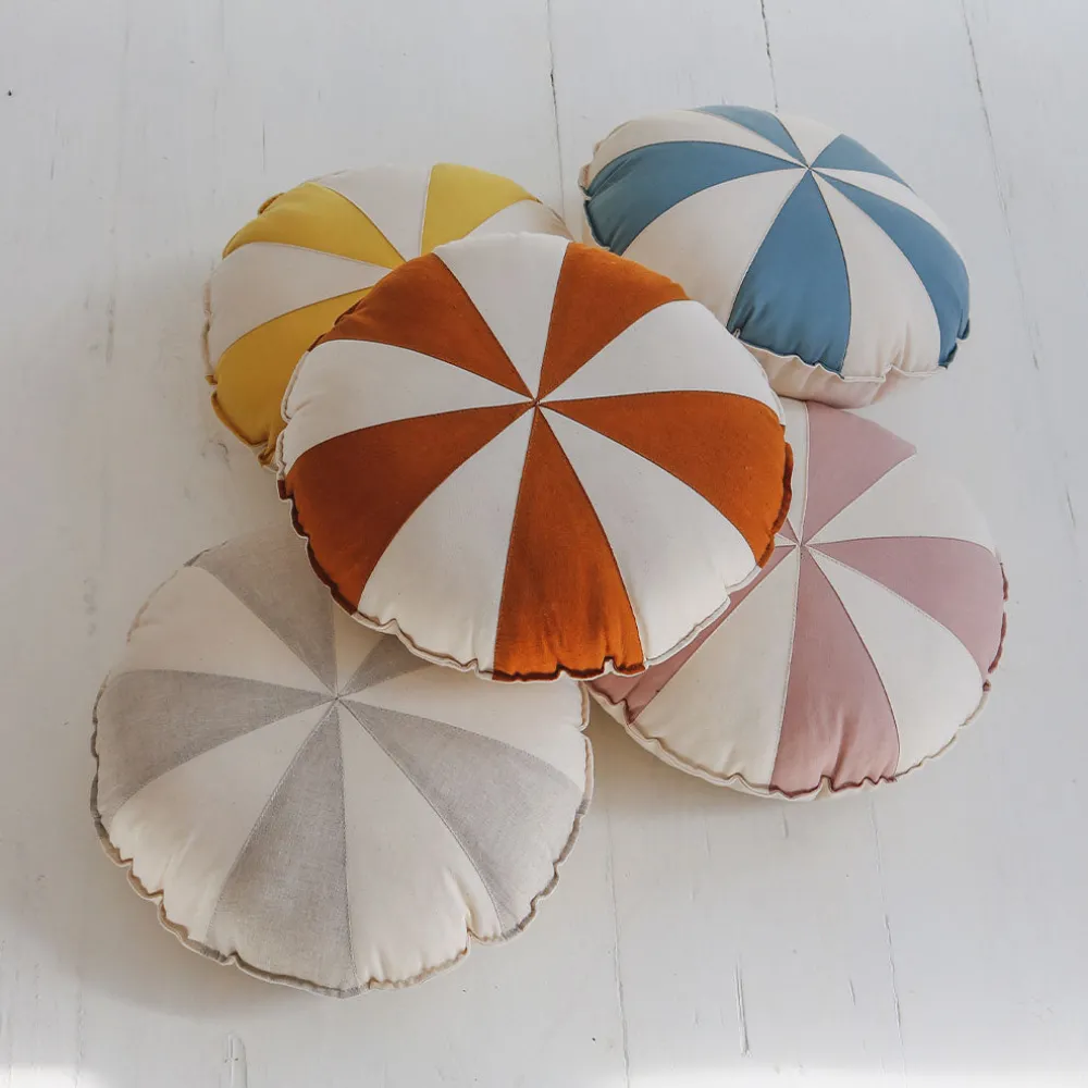 Round Patchwork Pillow
