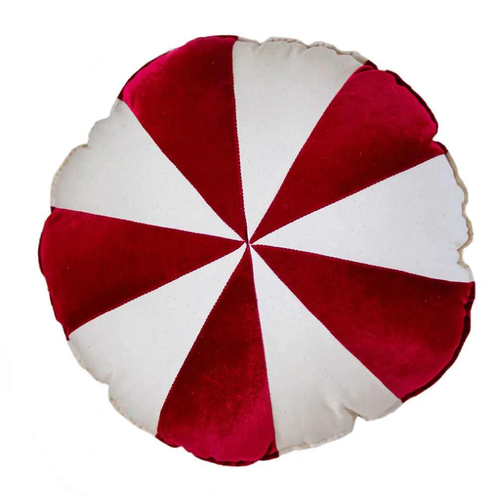 Round Patchwork Pillow