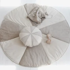 Round Patchwork Pillow