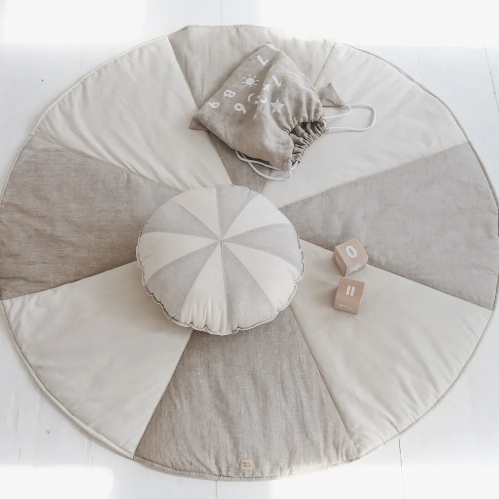 Round Patchwork Pillow