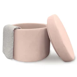 Round Storage Ottoman