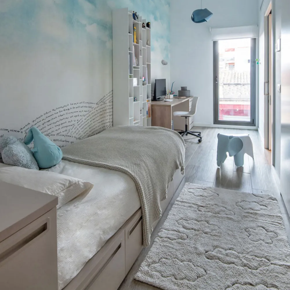 RugCycled Clouds Washable Rug