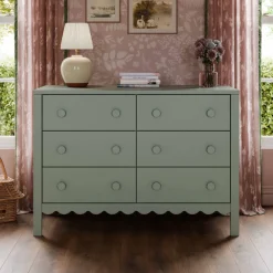 Sammy Scallop 6-Drawer Dresser