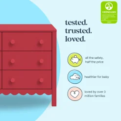 Sammy Scallop 6-Drawer Dresser