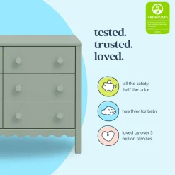 Sammy Scallop 6-Drawer Dresser