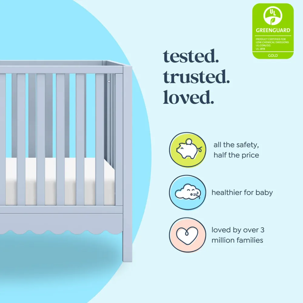 Sammy Scallop 4-in-1 Convertible Crib