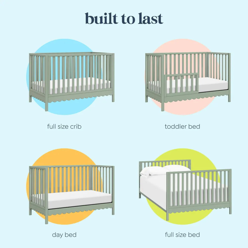 Sammy Scallop 4-in-1 Convertible Crib