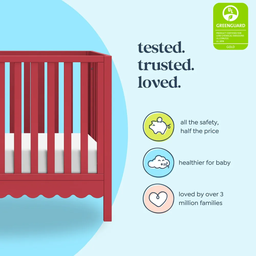 Sammy Scallop 4-in-1 Convertible Crib