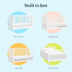 Sammy Scallop 4-in-1 Convertible Crib