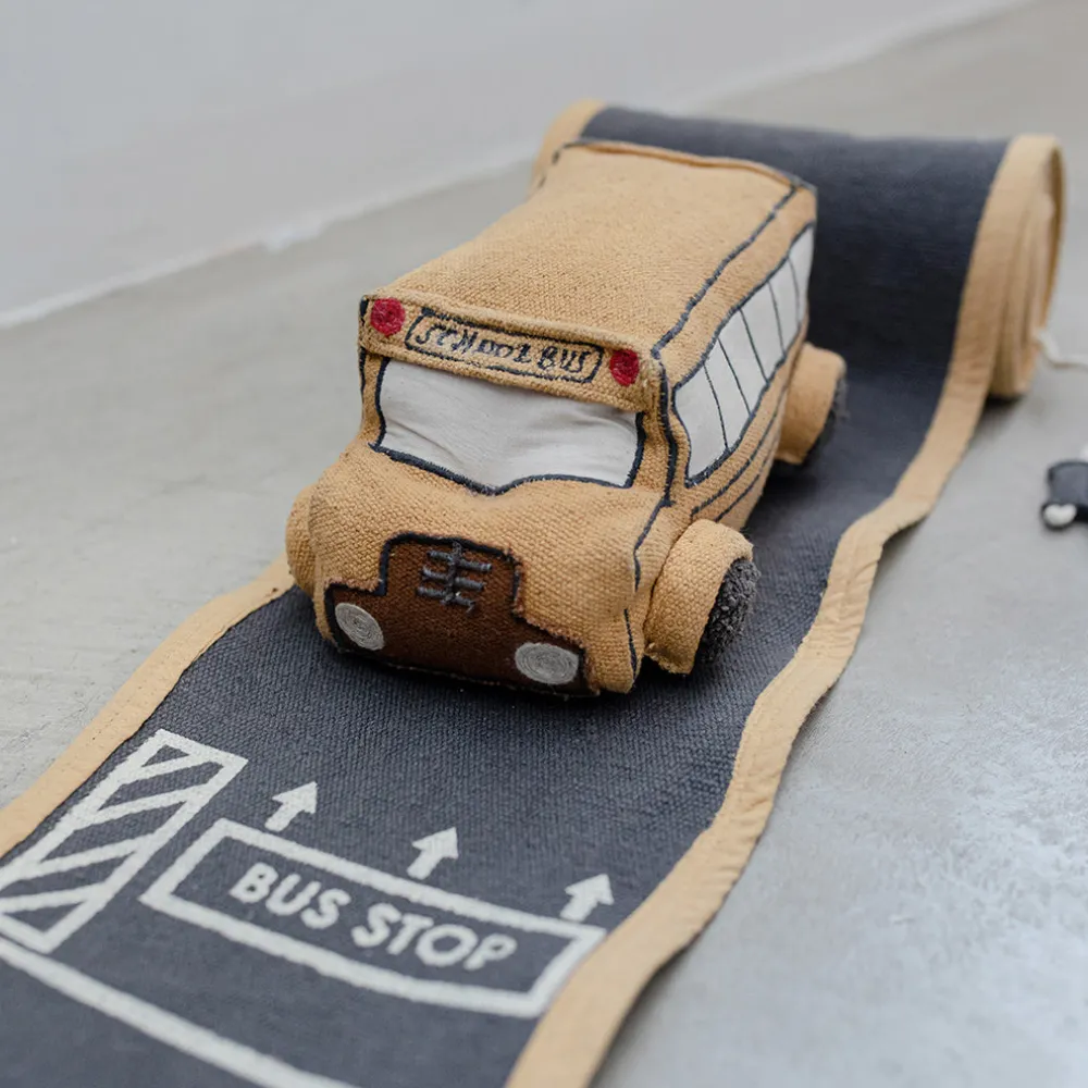 School Bus Ride & Roll Soft Toy