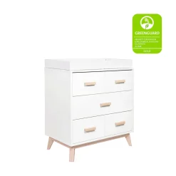 Scoot 3-Drawer Compact Changer Dresser with Removable Changing Tray (34