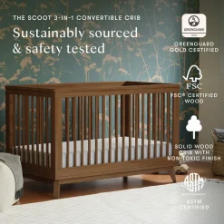 Scoot 3-in-1 Convertible Crib + Toddler Rail