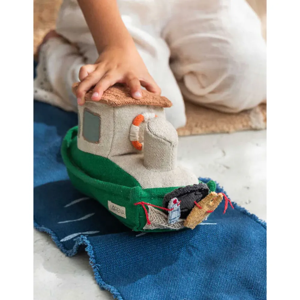 Sea Clean Up Boat Ride & Roll Soft Toy