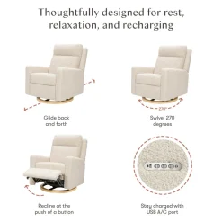 Sigi Pro Power Recliner & Swivel Glider with Power Adjustable Headrest & Lumbar Support