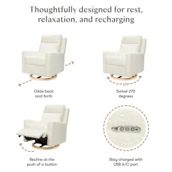 Sigi Pro Power Recliner & Swivel Glider with Power Adjustable Headrest & Lumbar Support