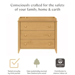 Sprout 3-Drawer Compact Changer Dresser with Removable Changing Tray (42