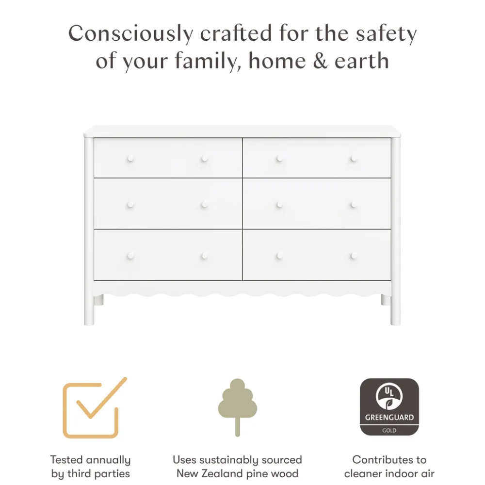 Swell 6-Drawer Assembled Dresser