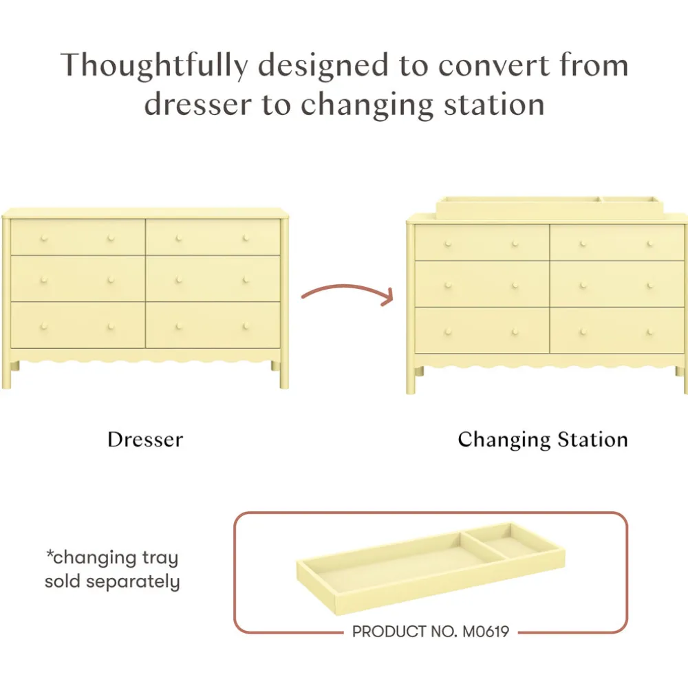 Swell 6-Drawer Assembled Dresser