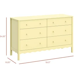 Swell 6-Drawer Assembled Dresser