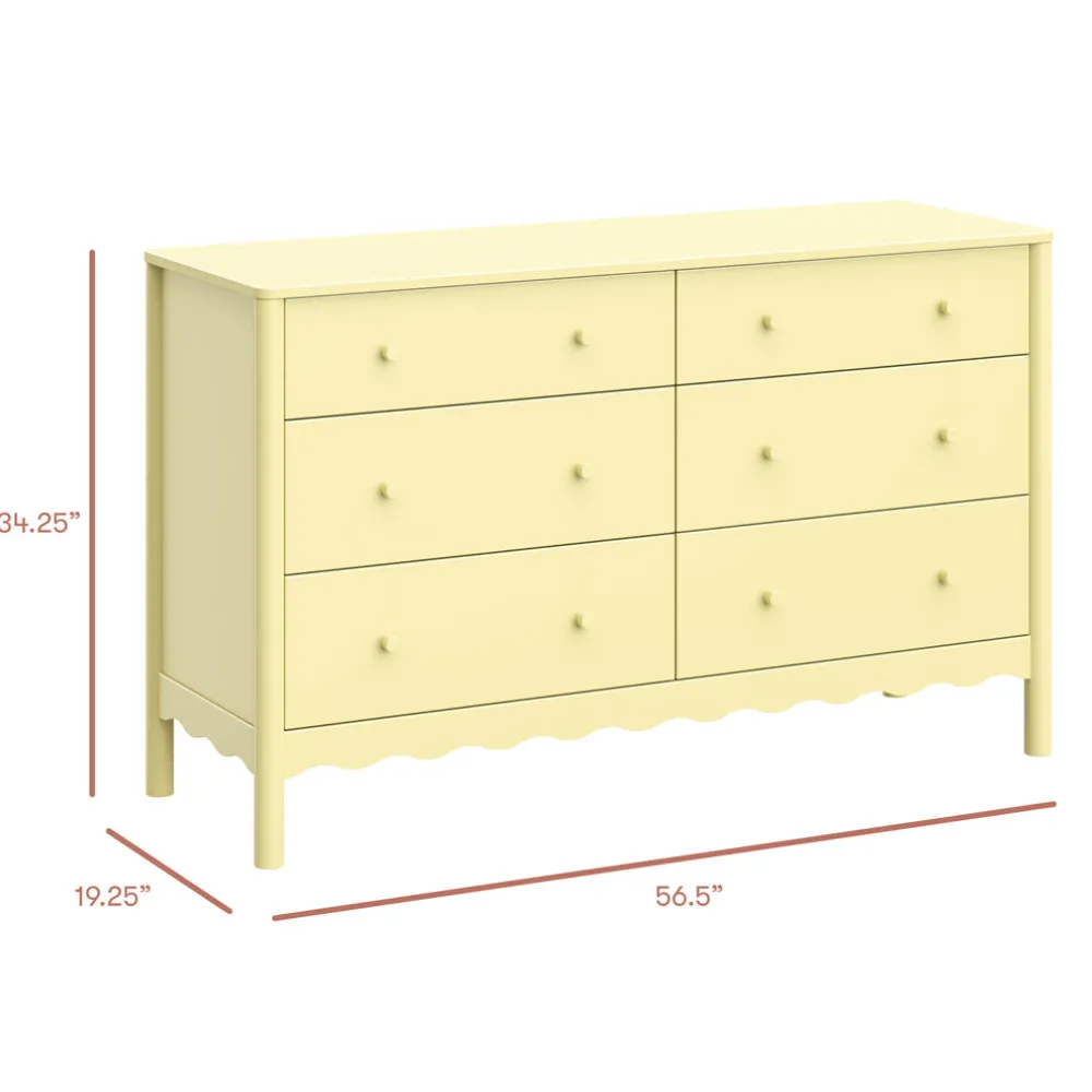 Swell 6-Drawer Assembled Dresser