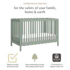Swell 4-in-1 Convertible Crib with Toddler Bed Conversion Kit