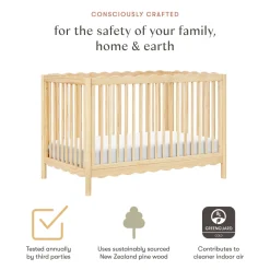 Swell 4-in-1 Convertible Crib with Toddler Bed Conversion Kit