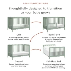 Swell 4-in-1 Convertible Crib with Toddler Bed Conversion Kit