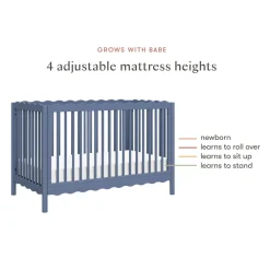 Swell 4-in-1 Convertible Crib with Toddler Bed Conversion Kit