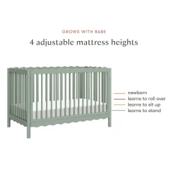 Swell 4-in-1 Convertible Crib with Toddler Bed Conversion Kit