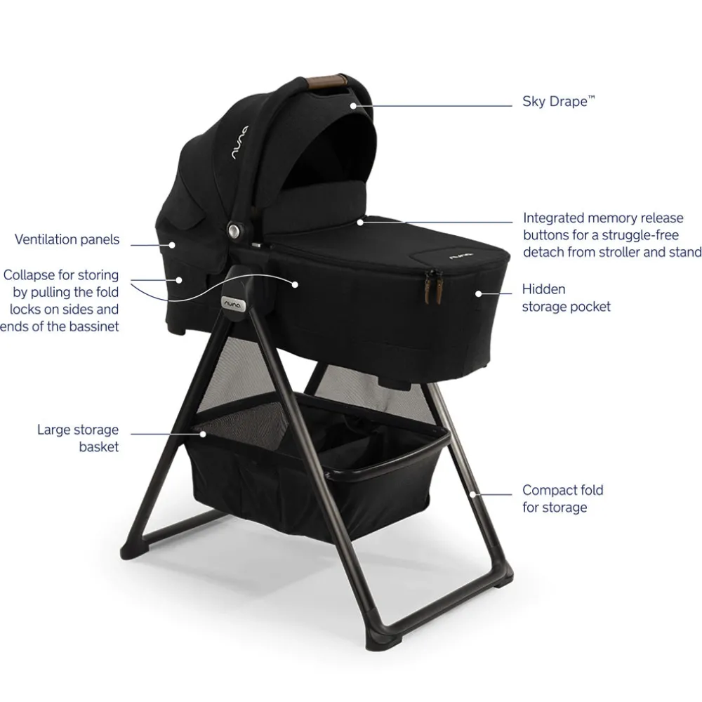 SWIV & TRIV Series Bassinet + Stand