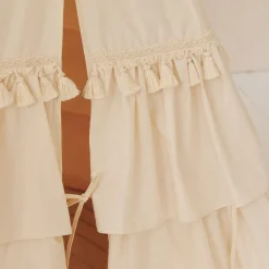 Teepee Tent with Frills and Mat Set