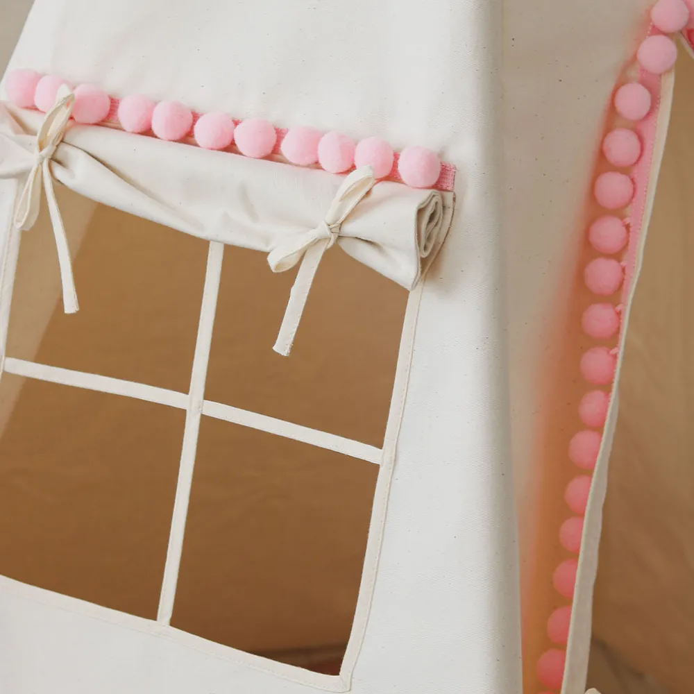 Teepee Tent with Pompoms