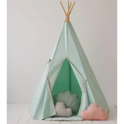 Teepee with Pompoms and Mat Set