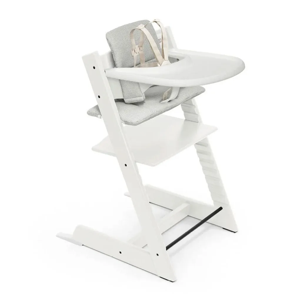 Tripp Trapp High Chair² + Cushion, Tray & Newborn Set Bundle