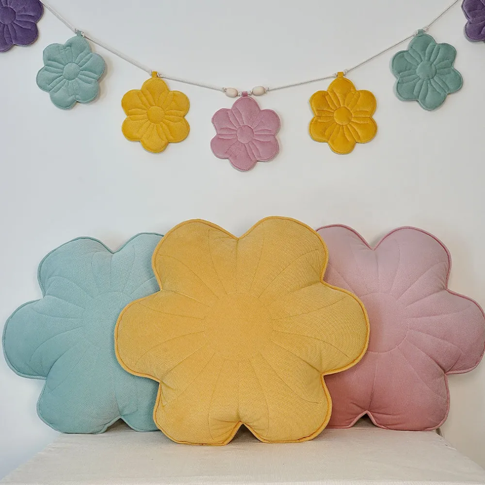 Velvet Flower Pillow